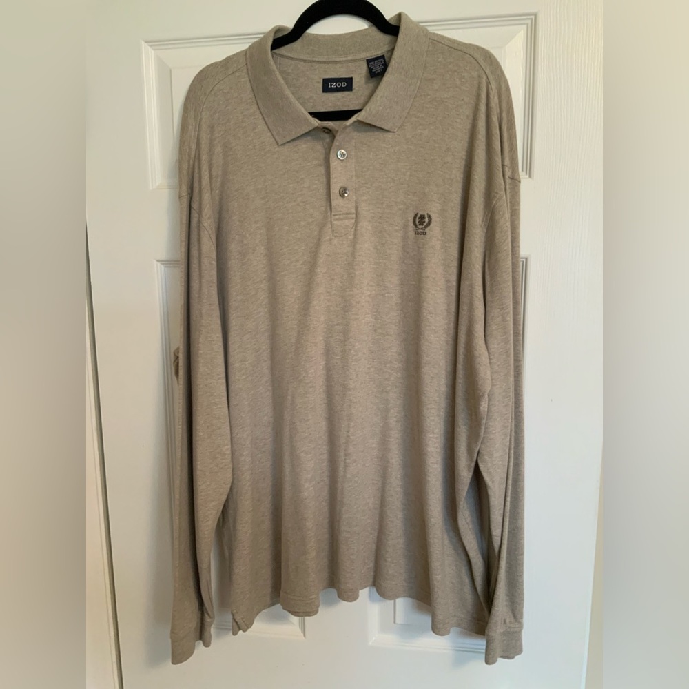 Izod 2XLT Long Sleeve Collared Shirt